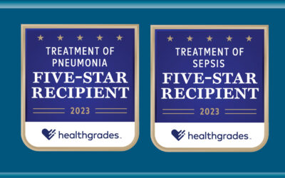 Saint John is a Healthgrades Five Star Recipient  for Pneumonia and Sepsis Treatment